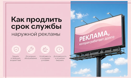 Как продлить срок службы наружной рекламы в  Черкесске