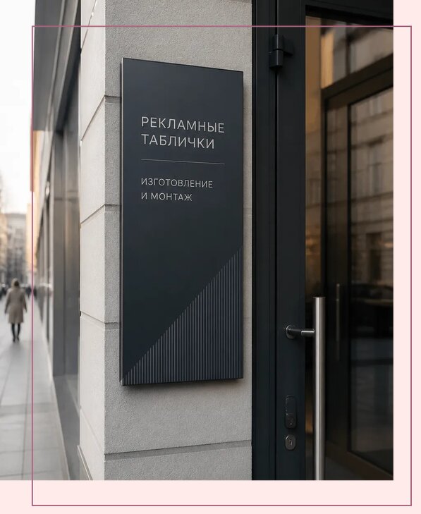 Рекламные таблички в Черкесске по цене от 4588 р. | Аванза-Чрк