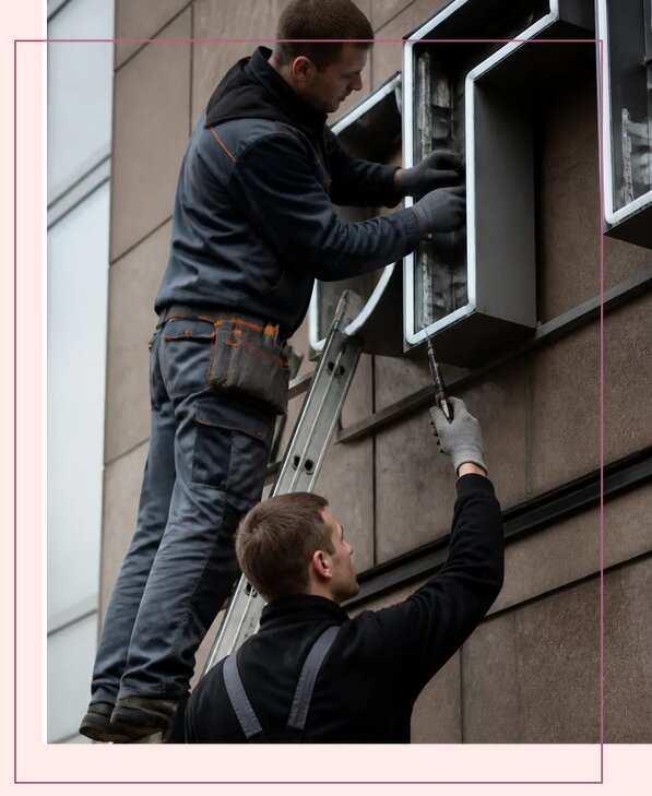 Профессиональный ремонт световых вывесок и подсветки в Черкесске